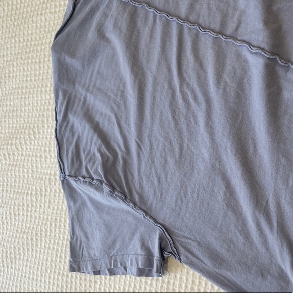 Raw edge Periwinkle shirt - Picture 5 of 5